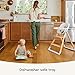 Ergobaby Evolve Baby High Chair Seat Insert and Tray, Dark Wood