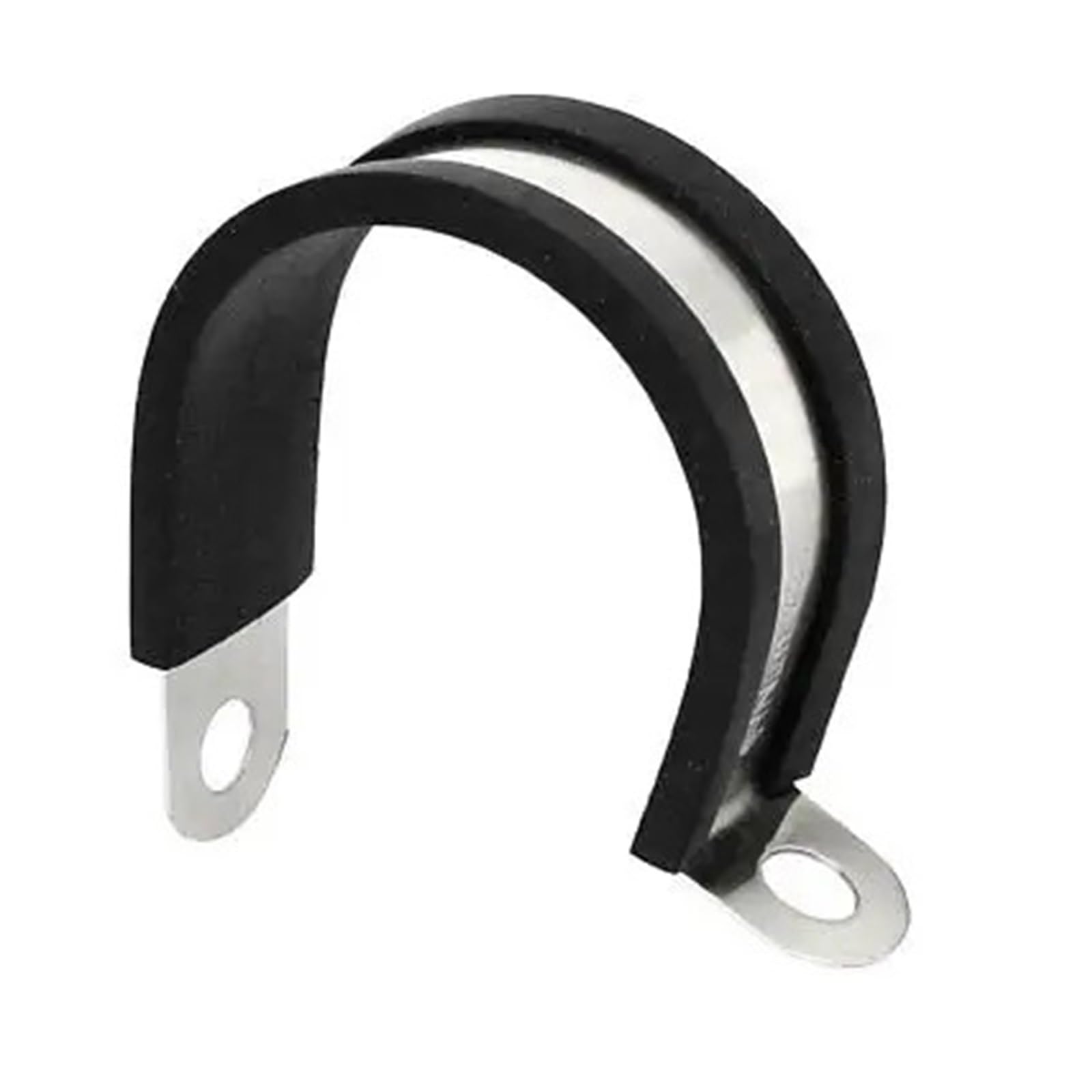SHALLEZSOU Pipe clamp 38mm Dia Rubber Lined P Clip Water Pipe Tube Hose Clamp Holder