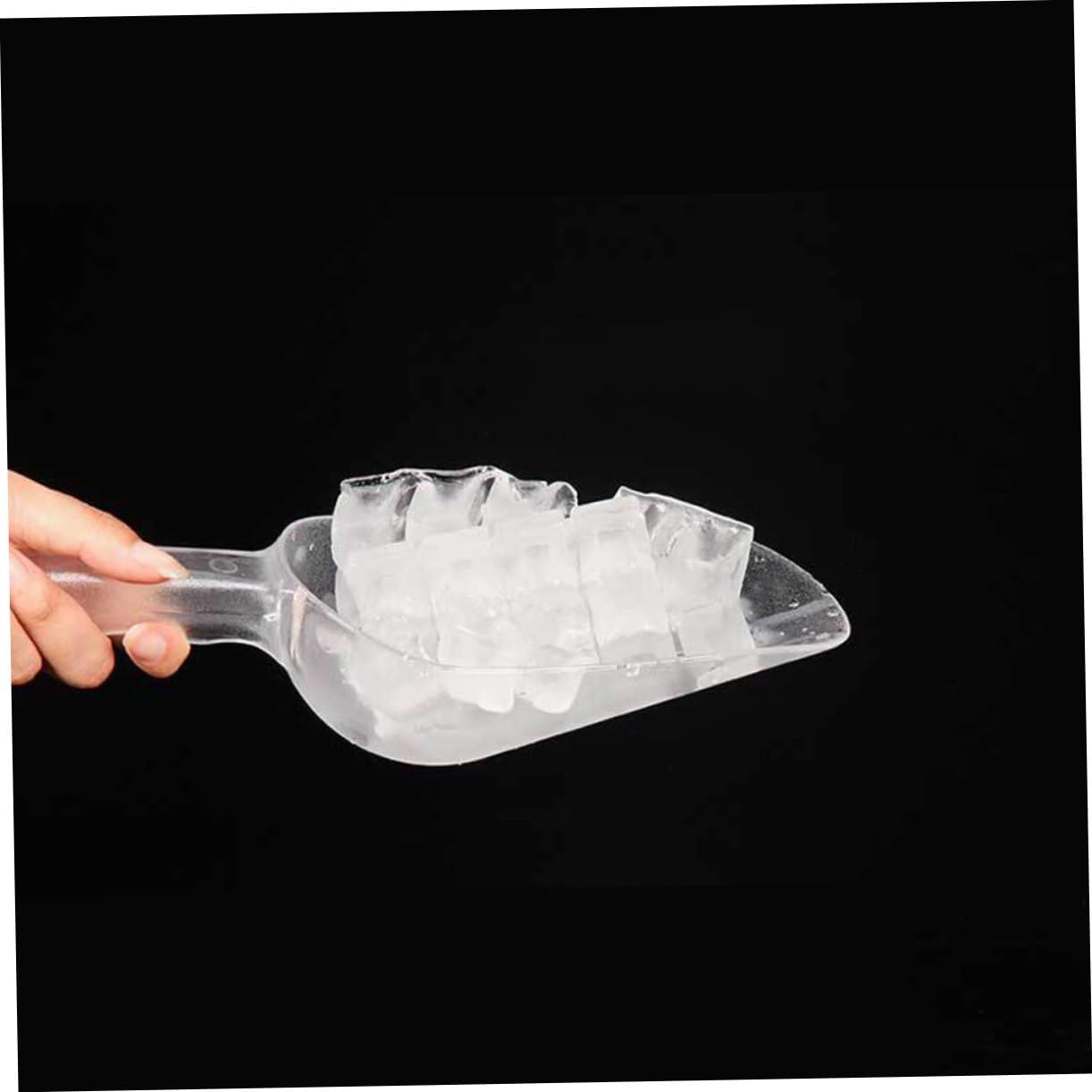 Garneck 8pcs Plastic Ice Scoop Versatile Kitchen Utensils for Ice Flour Rice and Pet Food Ergonomic Design for Comfortable Use Home and Commercial Settings