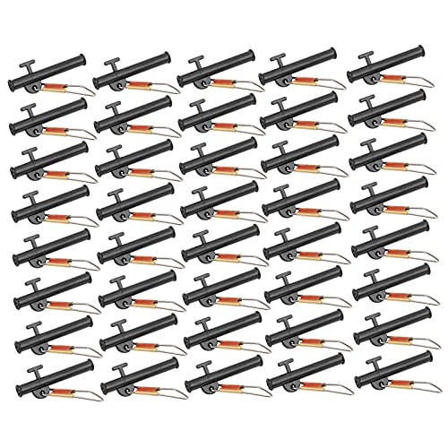 Cunyuer 40 PCS Sinker Slides for Catfishing, Sinkers with Metal Snaps Abs Slider for Fishing Line