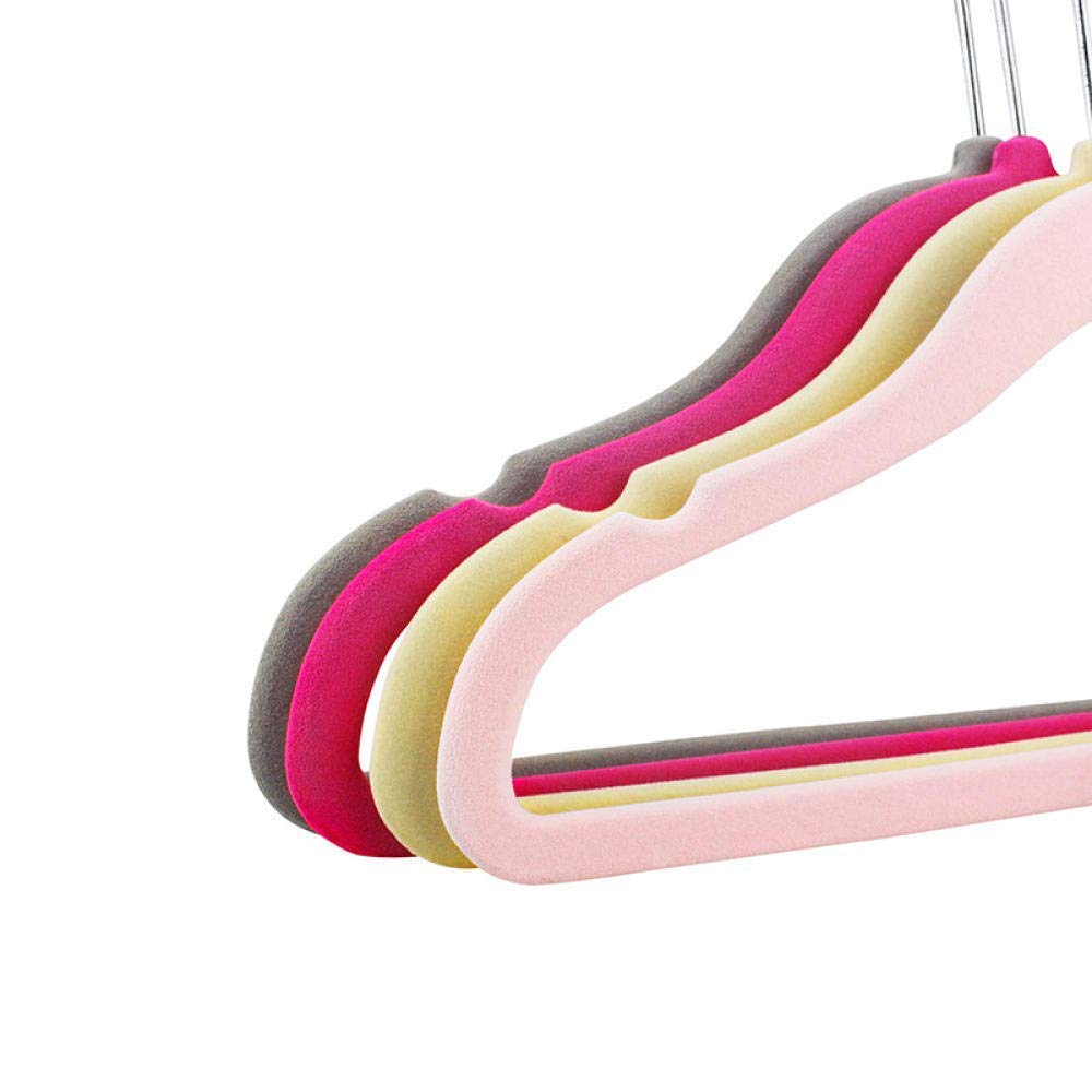 Perchas de Flocado Antideslizantes para Ropa Infantil, 10 Unidades por Lote, 30 cm, para Guardar Ropa de bebé, Color Aleatorio.