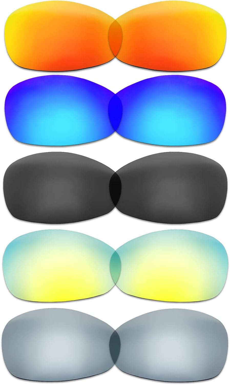 TERYDANBLE Lentes compatiblesde repuesto para Oakley Juliet con 5 colores