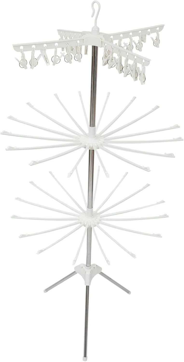 Laundry Drying Rack Rotatable Drying Stand for Air Clothing Towel Rack