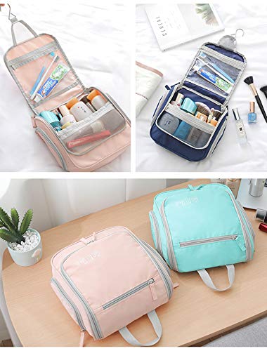 Image of House of Quirk Hanging Travel Toiletry Bag Cosmetic Makeup Bag Organizer for Women and Girls (Design 2 Grey)