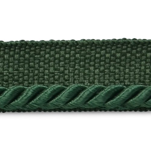 Trims by the Yard Ebony 1/8" Twisted Lip Cord Trim | Hunter Green| (20 yard cut)