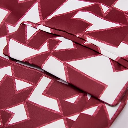 Men's Suit Men's Dress Groom Tuxedo Casual Men's Suit Red Party Men's Casual Slim Fit Suit Jacket Set 2PCS3