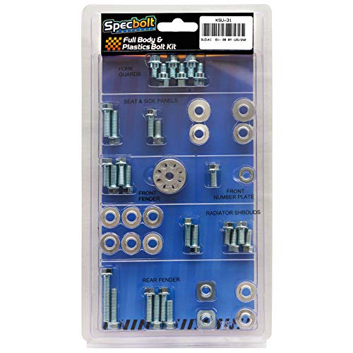 Specbolt Fasteners Full Body & Plastics Suzuki Bolt Kit: RM 125/250 (2001-2008) #31