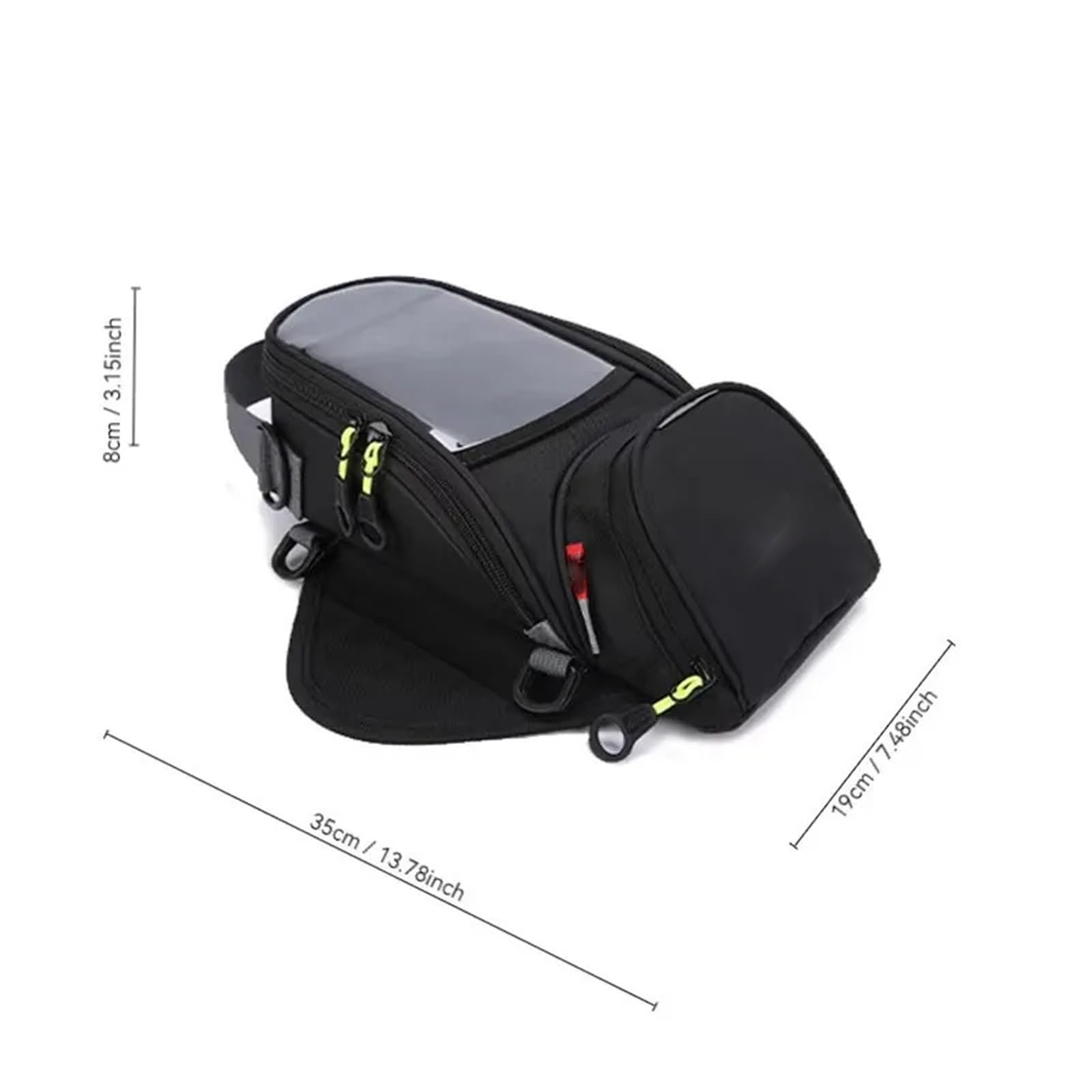 Bolsa Multifuncional Bolsa De Sillín Impermeable para Motocicleta, Magnética para Tanque Moto