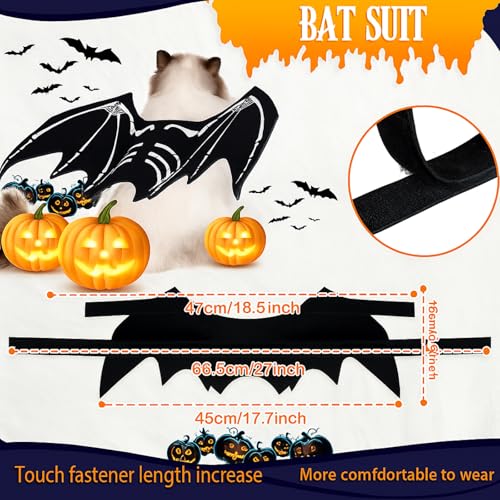 Disfraz Halloween para perro y gato pequeño 2 piezas miniatura 3