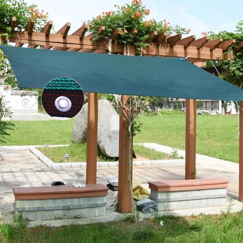 Toile d'ombrage blanche anti-regards brise-vue balcon protection solaire serre