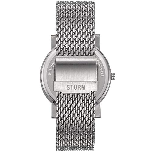Montre Blast Mesh Storm bleue à quartz avec bracelet en maille élégant