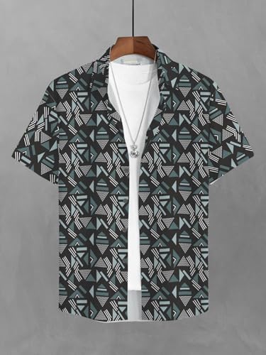 Image of BULLMER Trendy Regular Fit Printed Causal Shirt for Men - Pack of 1