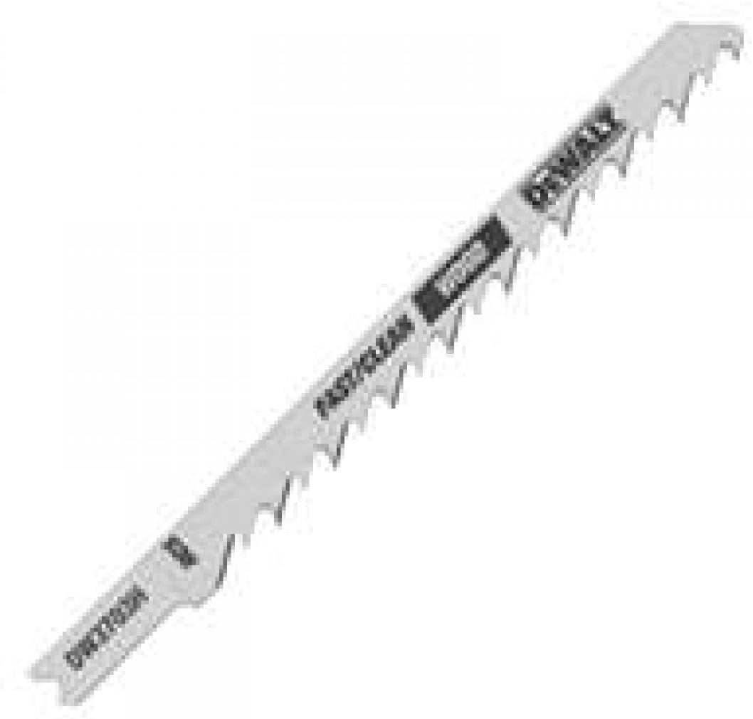 DEWALT DW3703H 4-Inch 6 TPI Fast Clean HCS U-Shank Cut Woodcutting Jig Saw Blade (5-Pack)