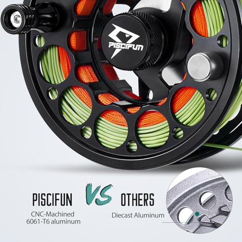 Image of Piscifun Sword Fly Fishing Reel, CNC-Machined Aluminum Alloy Fly Reel