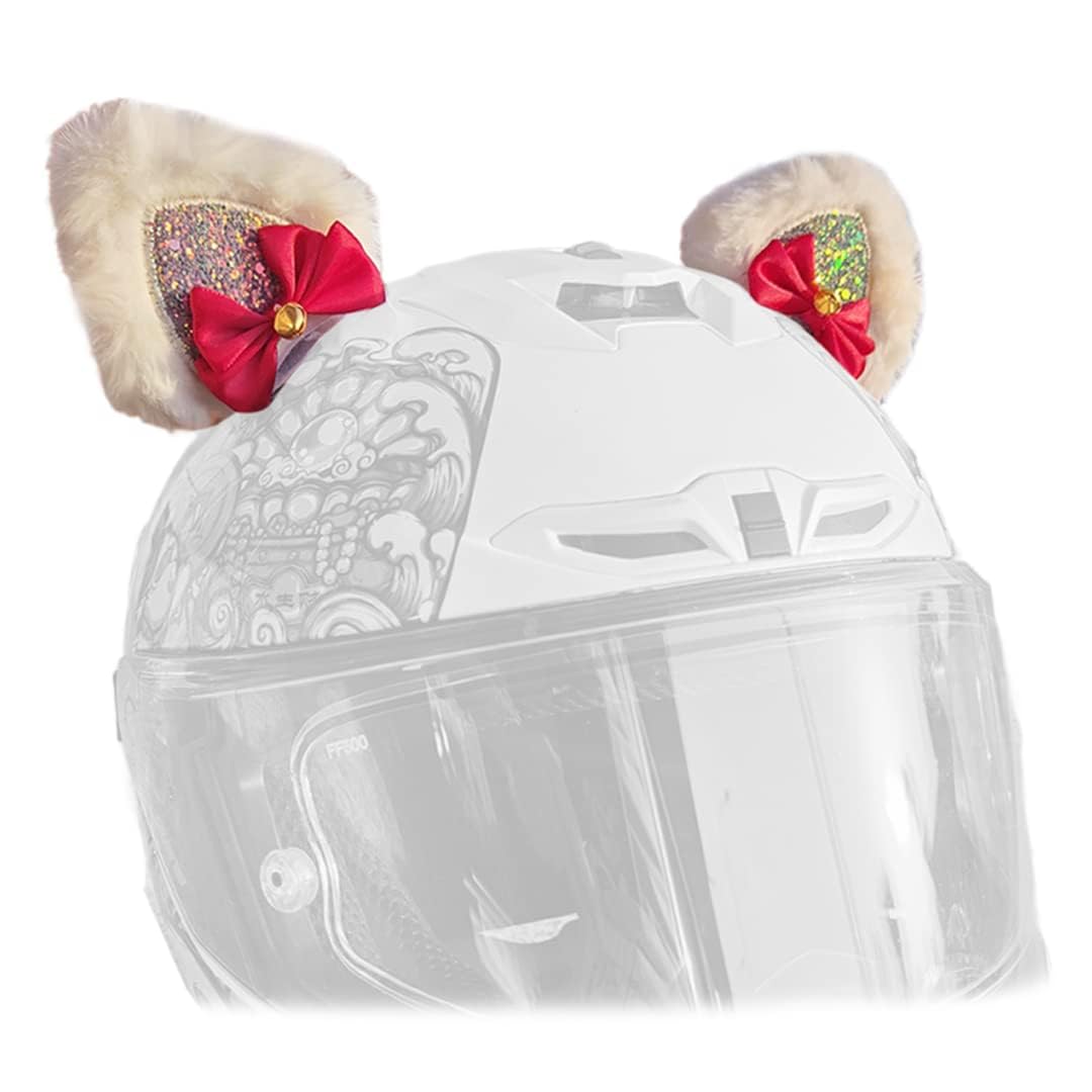 glitter helmet motorcycle Sequins Ears for Skiing Cute Furry Cat Ear Helmet Decor Lovely Bows Helmet Accessory for Women Black : Automotive Fjallraven Classic Kånken Backpack The S1 Retro E Color:Black Bone Sapahn Sequence