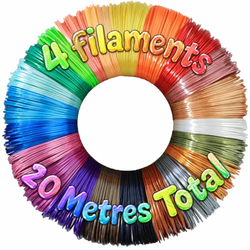 Image of Magicwand【5 Metres Each Set of 4 Filaments】 1.75 mm PLA Filaments for 3D Pens【Multicolored】