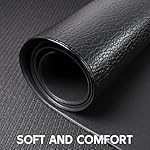 Cybstrax Exercise Equipment Mat for Bike, Treadmill, Elliptical, Yoga - 90" x 40" Non Slip Bike Trainer Mat for Stationary Spin Bike Indoor Outdoor, High Density Workout Floor Protector Mat - Image 3