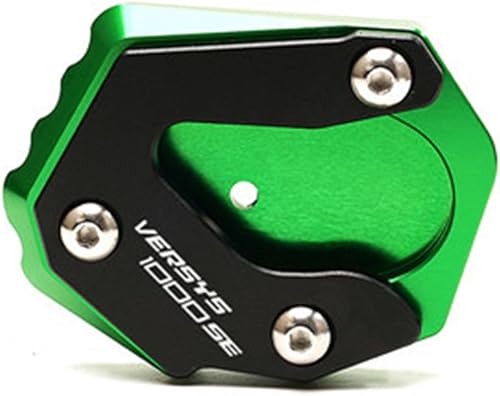 Miniatura 8 de Aluminio CNC para Kawasaki VERSYS1000 SE Versys 1000 SE 2019-2022 Motocicleta CNC Pie lateral Soporte de extensión Placa de soporte (Color negro)