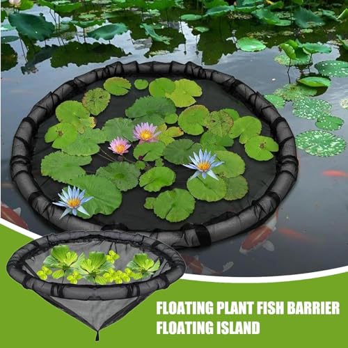 Decoración de estanques con maceta de isla flotante de 45 cm para plantas 3