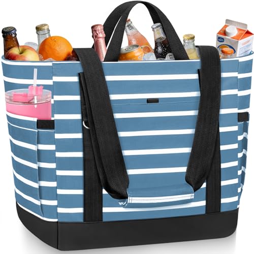 TEUEN Cooler Bag Insulated, Soft Side Cooler, Reusable Grocery Bags