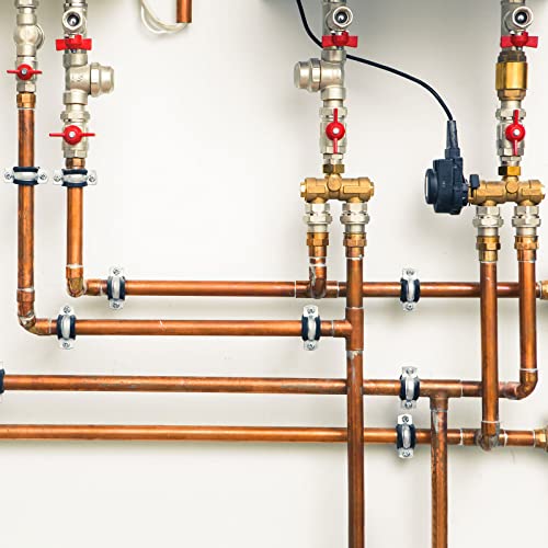 Uxcell 75Mm Rigid Pipe Strap Clamps, Carbon Steel Pipe Bracket Tube Clips M8 Nut Size For Water Tube Pipe 12 Pcs #TOP4