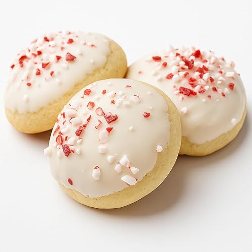 24 White Chocolate Coated Peppermint Cookies – Made to Order