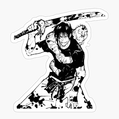 decalJjk Toji Fushiguro Sticker Vinyl - Peel and Stick to Any Smooth Surface