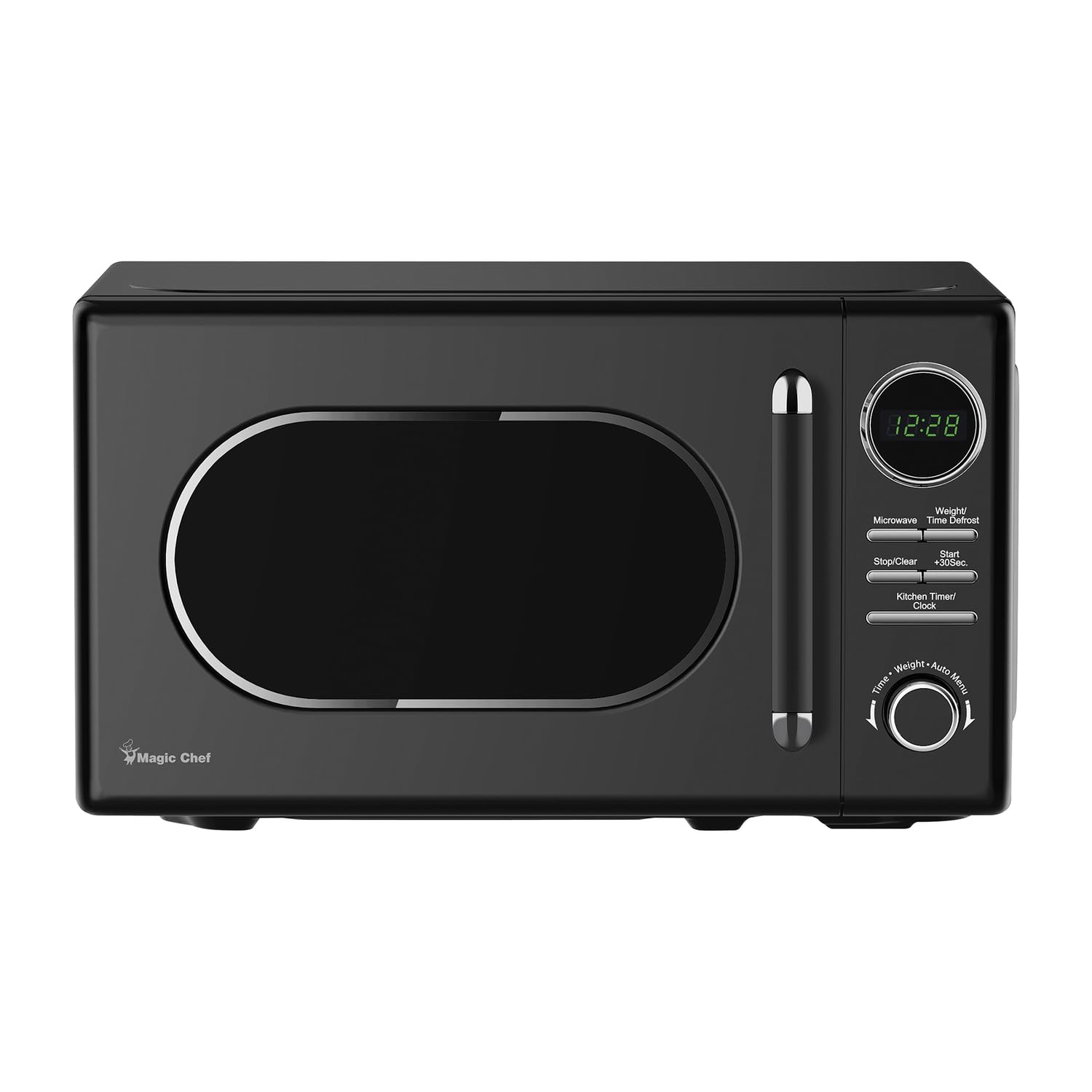 MC77CMB 0.7-Cu. Ft. 700-Watt Retro Countertop Microwave (Black)