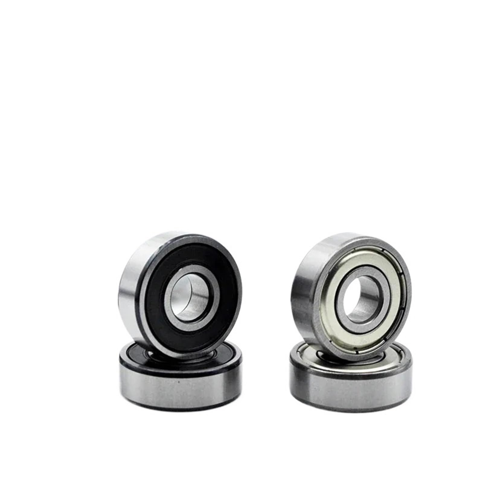 Lot de 10/100 roulements à billes 608 ZZ 2RS 8 x 22 x 7 mm, alésage intérieur de 8 mm, lubrifiés, for patins à roulettes et skateboard(10Pcs,608 ZZ)