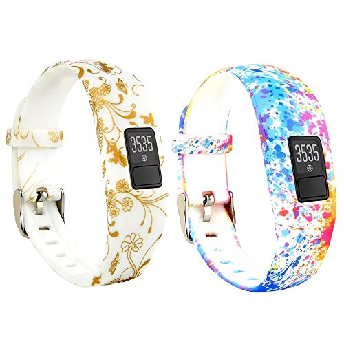 VAN-LUCKY Replacement Wrist Band with Metal Buckle for Garmin Vivofit 3 with Clasps Fitness Bands Suitable to (Not for Garmin Vivofit/Garmin Vivofit 2,No Tracker)