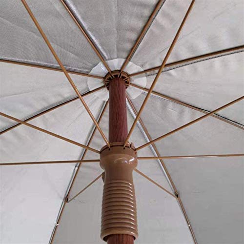 Parasol de terraza CLSDRZC resistente al viento con flecos negros 4