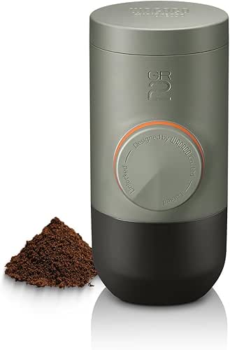 WACACO Minipresso GR2 Espresso Machine Compatible Ground Coffee, Portable Coffee