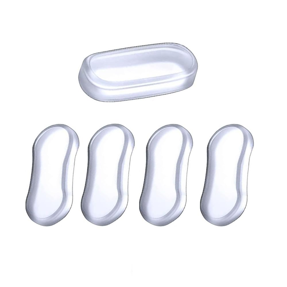 5PCS Silicone Toilet Seat Bumpers Shockproof Pads with Strong Adhesive Stickers for Bidet Toilet Seat