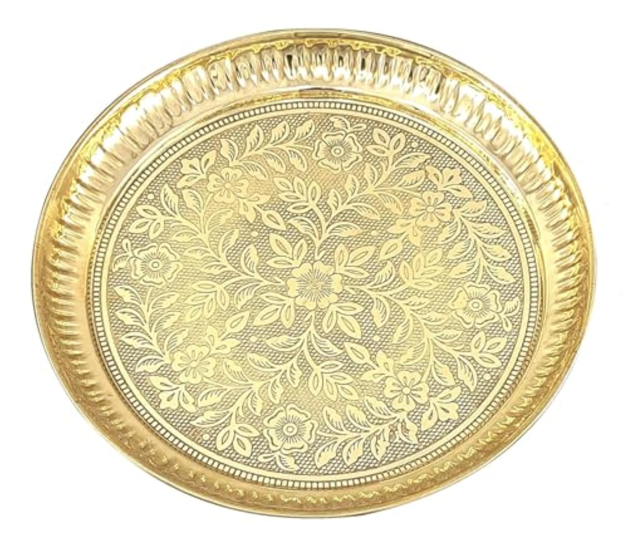 Premium Brass Pooja Thali for Religious Ceremonies