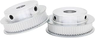 Professional 2pcs 3M-60T/65T Pulley Wheels, Bore 8/10/12/14/15/16/17/19/20/25mm Alloy Wheel BF Shape for Width 10mm 3M Timing Belt (Size : 12 mm, Color : 3M65T)