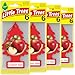 Little Trees Car Air Freshener | Hanging Tree Provides Long Lasting Scent for Auto or Home | Cinnamon Apple, 6-Packs (4 Count)