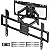 monTEK Heavy Duty TV Wall Mount for 37-90 inch TV up to 165lbs, 4X Load Tested, Full Motion with Dual Articulating Arms, Tool-Free Tilt, Swivel & Extend, VESA 200x100 to 600x400, Fits 12“/16" Studs