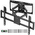 monTEK Heavy Duty TV Wall Mount for 37-90 inch TV up to 165lbs, 4X Load Tested, Full Motion with Dual Articulating Arms, Tool-Free Tilt, Swivel & Extend, VESA 200x100 to 600x400, Fits 12“/16" Studs