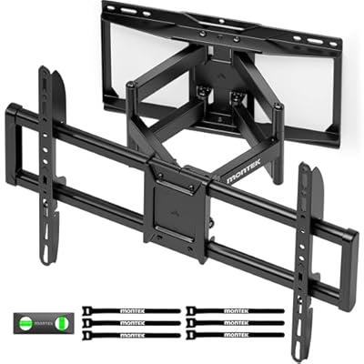 monTEK Heavy Duty TV Wall Mount for 37-90 inch TV up to 165lbs, 4X Load Tested, Full Motion with Dual Articulating Arms, Tool-Free Tilt, Swivel & Extend, VESA 200x100 to 600x400, Fits 12“/16" Studs