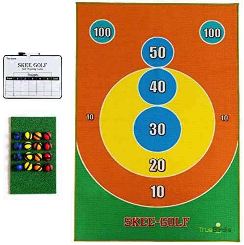 Golf Chipping Game – 6Ft X 4Ft Backyard Game For Indoor Or Outdoor – Chipping Mat, Target, Scoreboard And Velcro Golf Practice Balls For Adults (Skee Golf) #TOP23