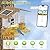Smart Bird Feeder with Camera Solar Powered, 1080P HD AI Identify Wild Birds Hummingbird Watching, Birds House Outside for Auto Capture Bird Videos and Motion Detection (Grey)