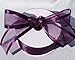 1.5" x 25 Yards Eggplant Purple Sheer Organza Ribbon with Satin Edge