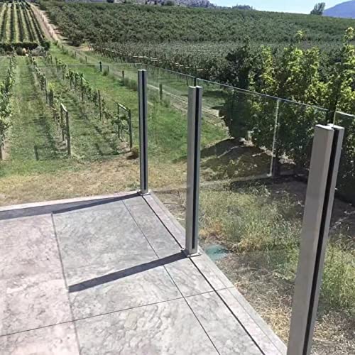 Abrazadera de poste Silver S sistema de panel de valla y balaustradas de patio 3
