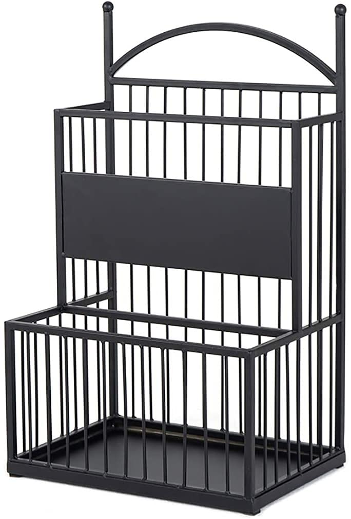 Porte-parapluie noir pour l'entrée de maison, bureau et hôtel
