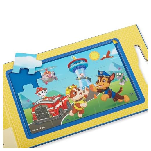 Melissa & Doug PAW Patrol Rompecabezas Magnéticos para llevar, 2 Rompecabezas de 15 Piezas con personajes de la Patrulla Canina, Puzzle para niños, Regalo para niños y niñas de 3 4 5 6 años