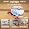 roborock Qrevo Curv 2 Flow Aspirateur Robot Laveur Roller avec 20.000 Pa, Nettoyage SpiraFlow en Temps Réel, Évite 200+ Obstacles, Doubles Anti-Enchevêtrement, Lavage à l'eau Chaude à 75°C