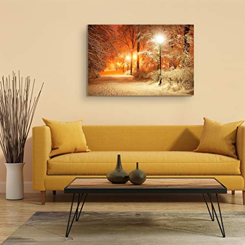 Startonight Canvas Wall Art | Nature | Maple Tree And Winter In Park | Buy One Get Two | Bundle Offer | Modern Home Decoration | Ready To Hang Paintings #TOP4