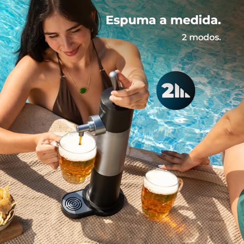 Miniatura 5 de Cecotec Dispensador De Cerveza Portátil Para Latas Y Botellas Beerflow 500. Funciona Con Pilas Aa 1,5v, Control De Espuma, 2 Modos, Fácil De Limpiar Y Almacenar, Diseño Compacto