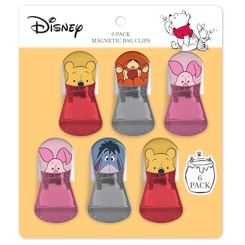 Image of Disney Winnie the Pooh Magnetic Chip Clips, Set of 6