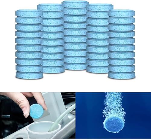 Image of Robustt Concentrated Automotive Glass Wiper Cleaning Tablets, Car Windshield Washer Solid Tablets, Glass Cleaner Tablets (Pack of 50)